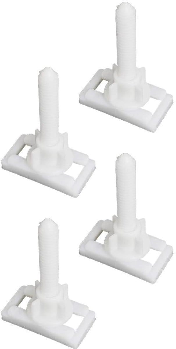 Toilet Seat Hinge Bolts - Toilet Seat Fixings - Toilet Seat Reparatie - Rectangular Structure