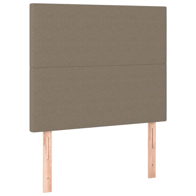 vidaXL - Hoofdbord - taupe - 80x5x118/128 - cm - Stof