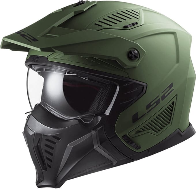 LS2 OF606 Drifter Solid Mat Legergroen 06 Multi Helm - Helm