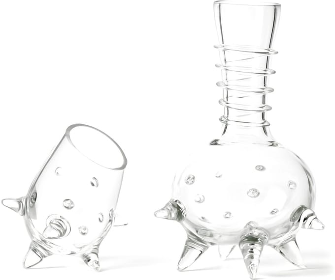 Loranto - 4 Glazen & Karaf Transparant - Luxe Drink glazen