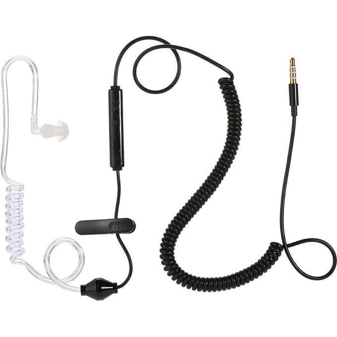 Slimme intelligente multifunctionele hoofdtelefoon Anti-straling Enkele oorhaak Oortelefoon Stereo 3,5 mm stekker zwart