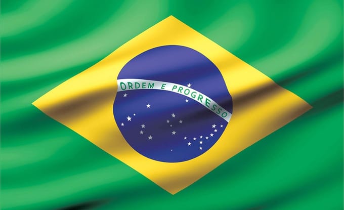 Flag Brasil Photo Wallcovering