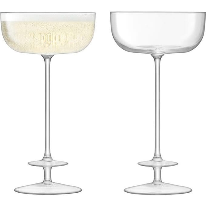 L.S.A. - Champagne Theatre Champagne Glas 210 ml Set van 2 Stuks - Glas - Transparant