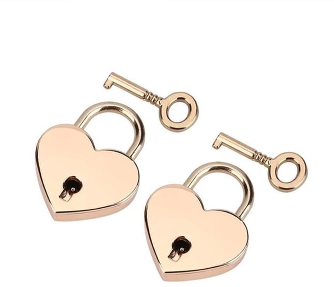 Dailygoody - Hartvormig Padlock - Sleutelslot - Duurzaam en Stijlvol