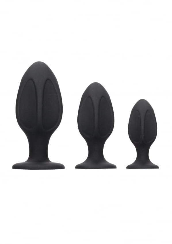 Shots - Ouch! Diamantvormige Butt Plug Set black