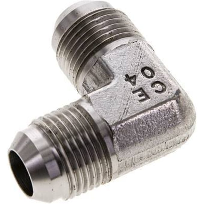 90Graden JIC Hoekfitting UNF 7/8''-14 Mannelijk RVS 350Bar (4917.5Psi)