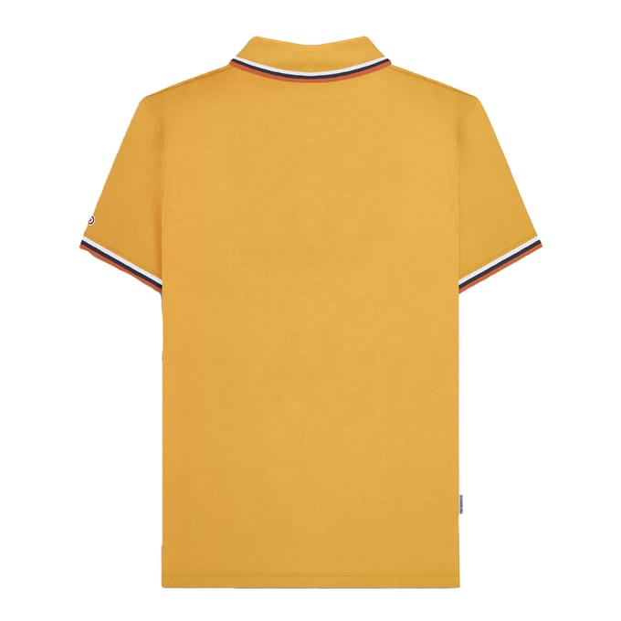 Lambretta Heren SS25 Driekleurige Polo Shirt (Goud)