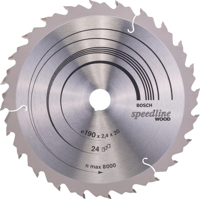 Bosch RUNDSAVKL SPEEDLINE WOOD 190X20MM 24T