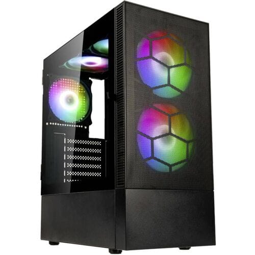 Kolink Observatory MX Mesh ARGB Midi Tower Case - Black Midi-tower PC-behuizing, Behuizing, Gaming-behuizing Zwart