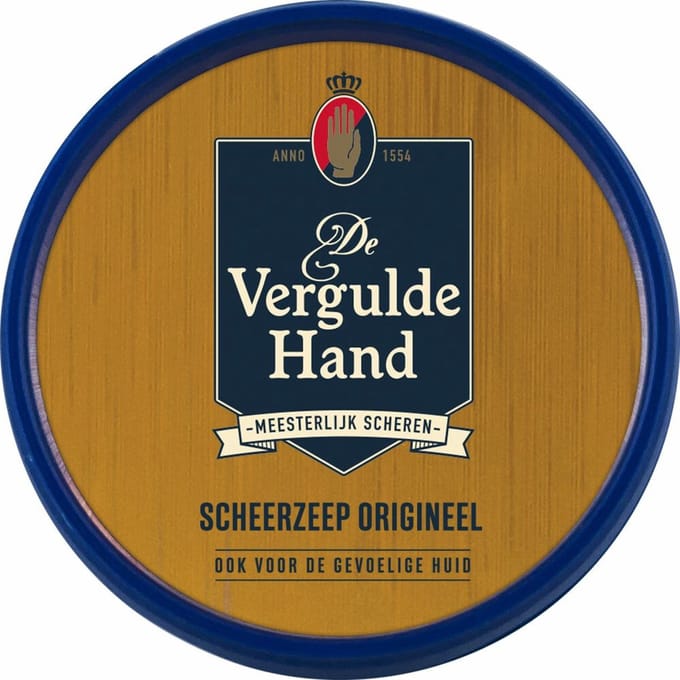 Vergulde Hand Scheerzeep Original - 6 x 75 gr - Voordeelverpakking