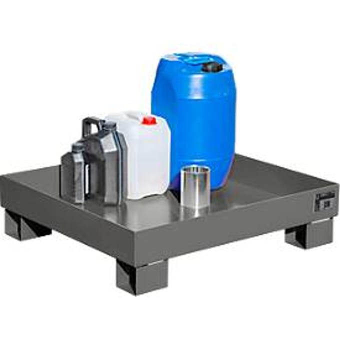 Lekbak AW60-2 grijs RAL7005
