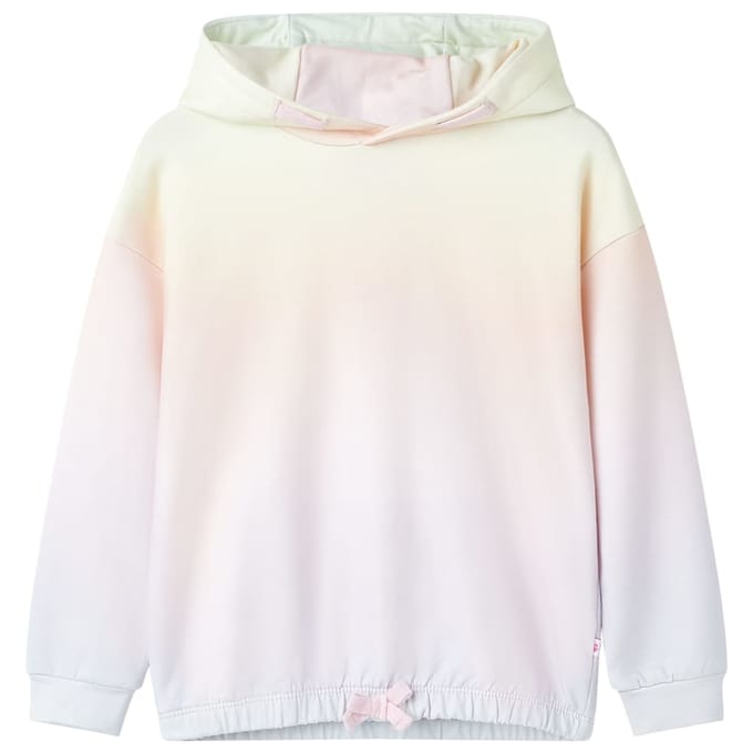 vidaXL Kindertrui met capuchon 104 sterrenwit