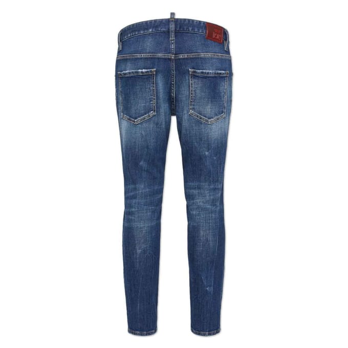 Dsquared2 Marineblauwe Easy Wash Super Twinky Jeans