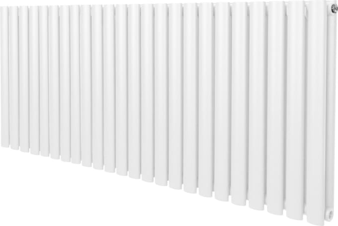 Ovale kolomradiator - wit - 600mm x 1440mm - 24 kolommen