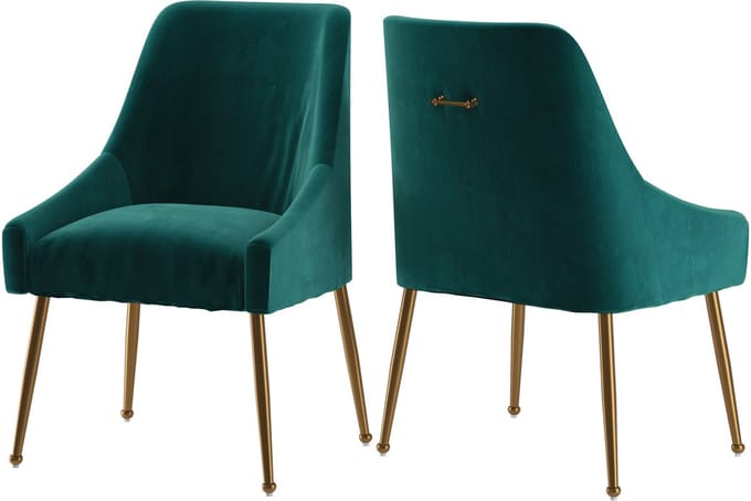 Daphne- Fauteuil Green Velvet Set van 2