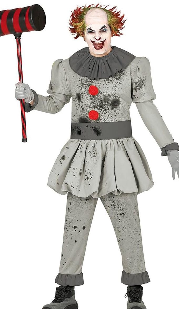 Fiestas Guirca - Bad Clown heren (mt 46-48) - Carnavalskleding - Carnaval - carnavalskleding 2027 - Carnaval kostuum