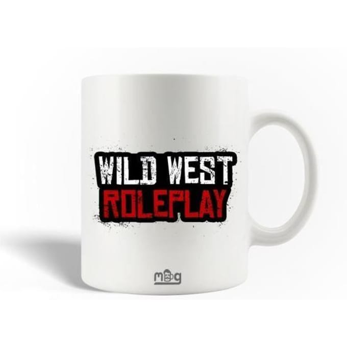 Mug en Céramique - MANIACASE - WILD WEST ROLEPLAY - 30cl - Compatible Lave-Vaisselle - Blanc