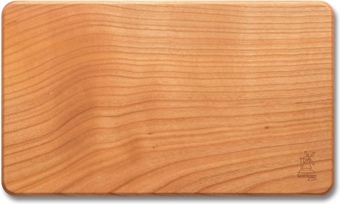 Robert Herder Windmühlenmesser Reis-Snijplankje – 22x13 cm – Compact Kersenhout – Ideaal voor Reizigers