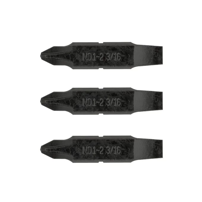 Leatherman #1 & #2 Kreuzschroevendraaier-Bits - Voor Multi-Tools met verwisselbare Bithouder, Inclusief 4,76 mm Platter Schroevendraaierbits