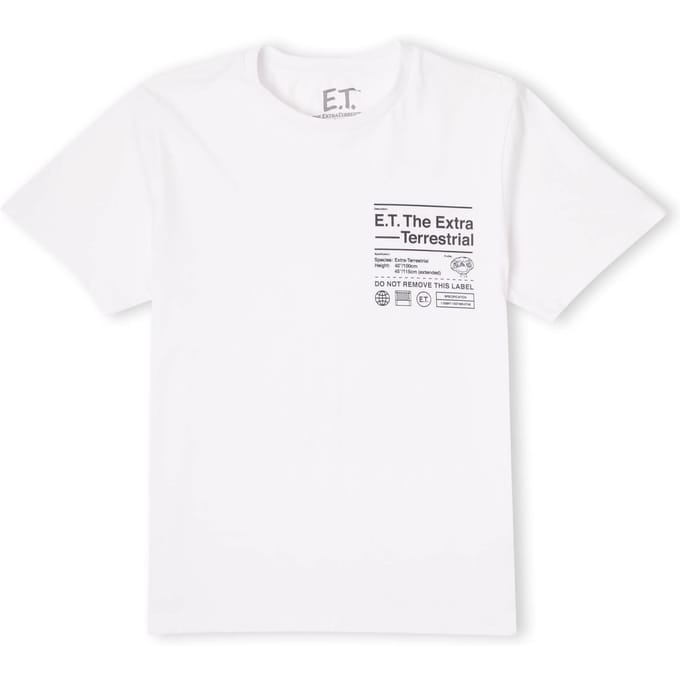 E.T. the Extra-Terrestrial Unisex T-Shirt - White - S
