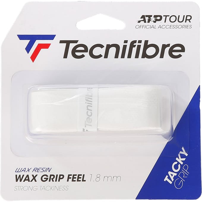 Tecnifibre Wax Feel Grip Verpakking 1 Stuk-Wit
