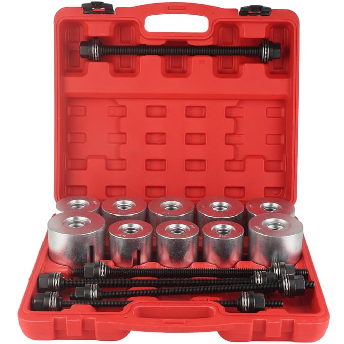 Kit d'outils universels pour le retrait et l'insertion de coussinets de silentblocs, jeu de manchons de pressage et d'extraction red