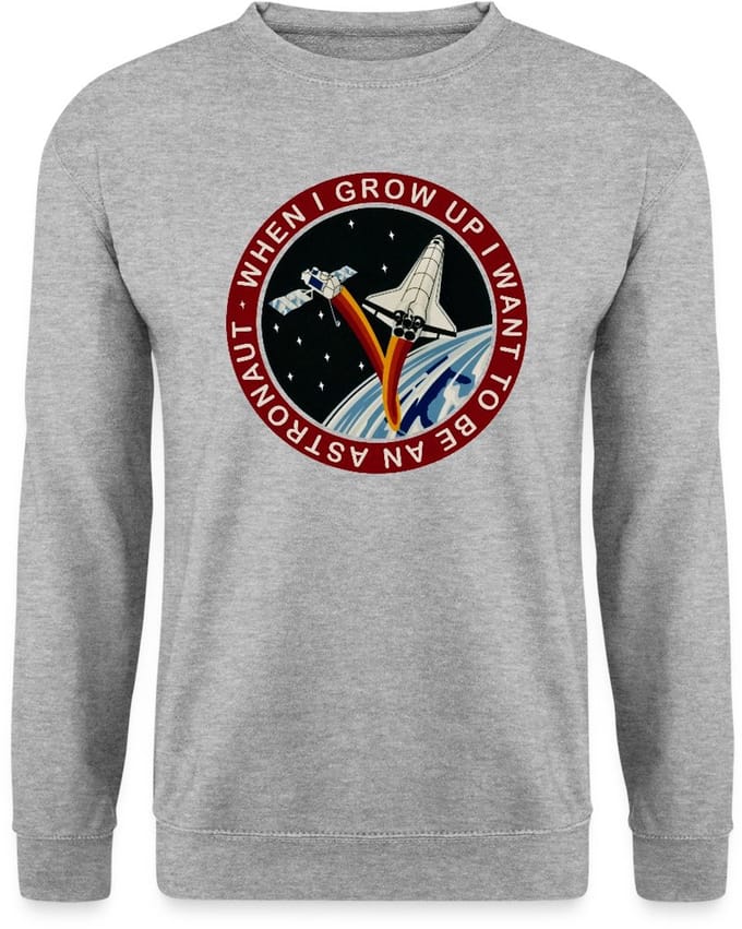 NASA When I grow Up I Want to Be An Astronaut Sweater Heren