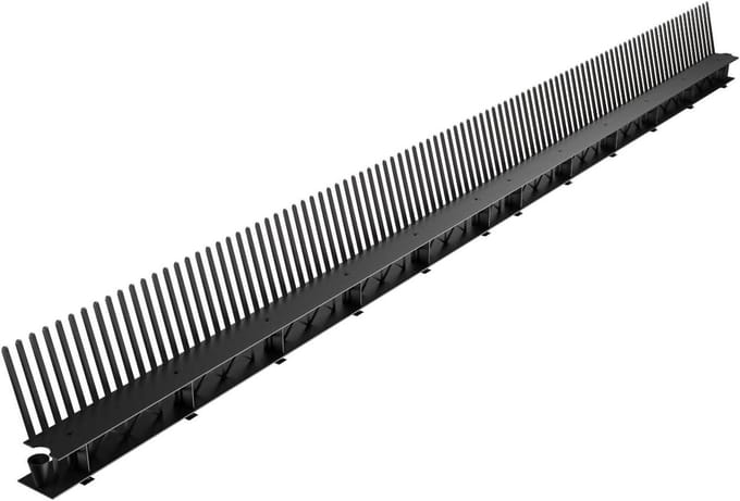 Dakontluchtingskam - Ventilatievlak dak - Dak ventilatie - UV-bestendig polypropyleen - 10 meter lengte - Zwart