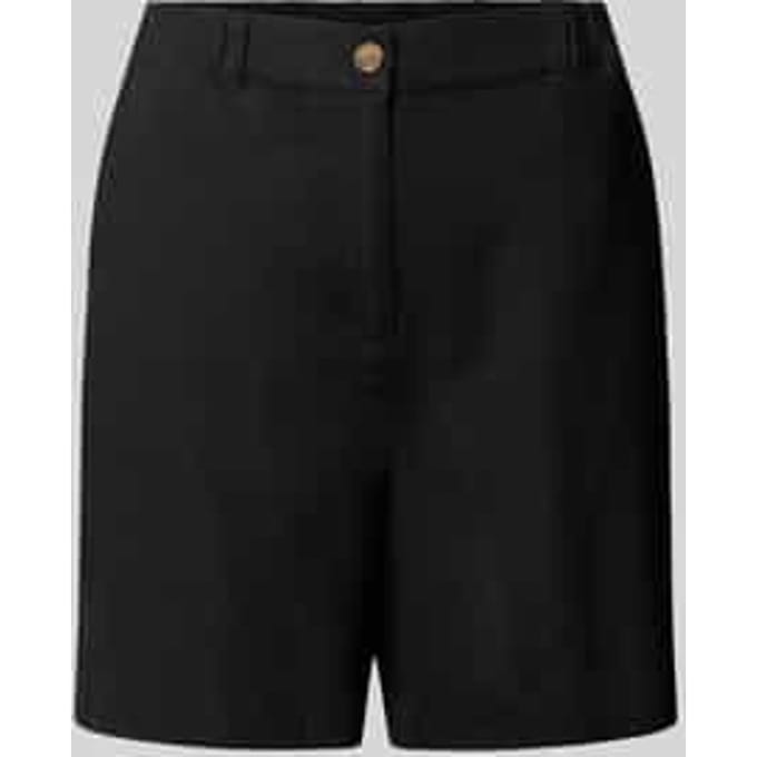 regular fit bermuda's van mix van linnen en viscose model 'Ina'