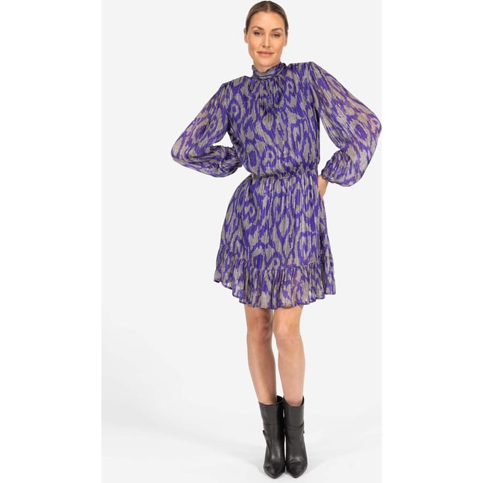 Ibana Dillia Purple Graphic Größe: 36 | Minikleider Outlet | Damen | Violett