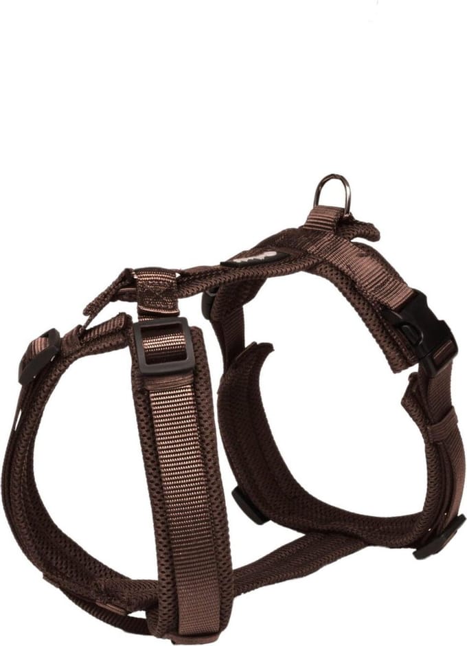 Petlando Y-Tuig Mesh Mokka - Hondenharnas - M 46-74/50-74 Cm