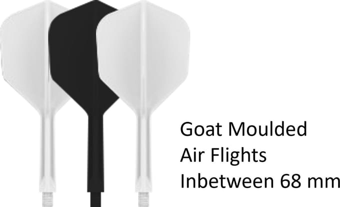 Goat Dartflight AIR Wit Zwart Wit NO6 Inbetween