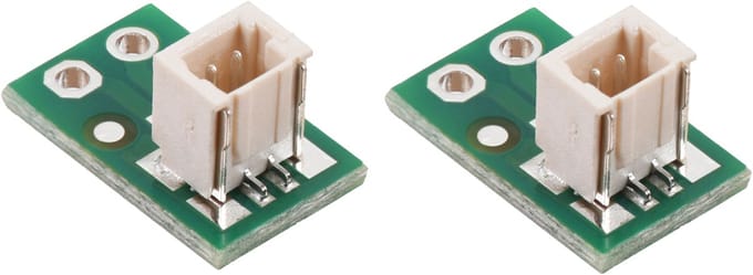 Breakoutboard voor JST SH connector 2 pin male top entry set van 2 Pololu 4810
