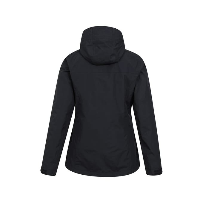 Mountain Warehouse Dames/Dames Rainforest II Extreme Waterdichte Jas (Jet Zwart)