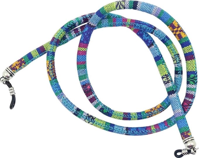 Fako Bijoux® - Brillenkoord - Bohemian - 6mm - 75cm - Lichtblauw