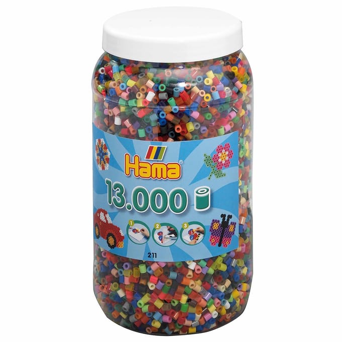 Smeltkralen Hama mix 68, -52 kleuren pot à 130
