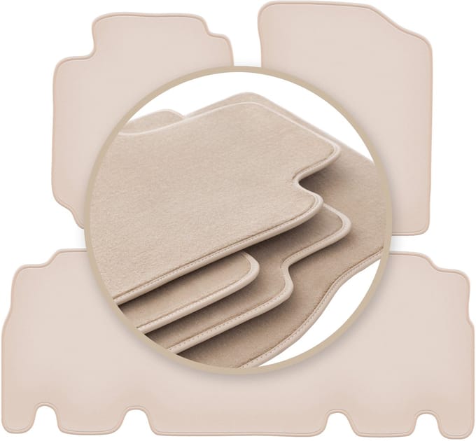 PREMIUM beige matten voor: Toyota Yaris Verso minivan 1999-2005