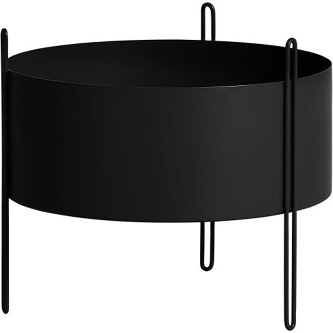 Woud Pidestall Bloempot - zwart - M