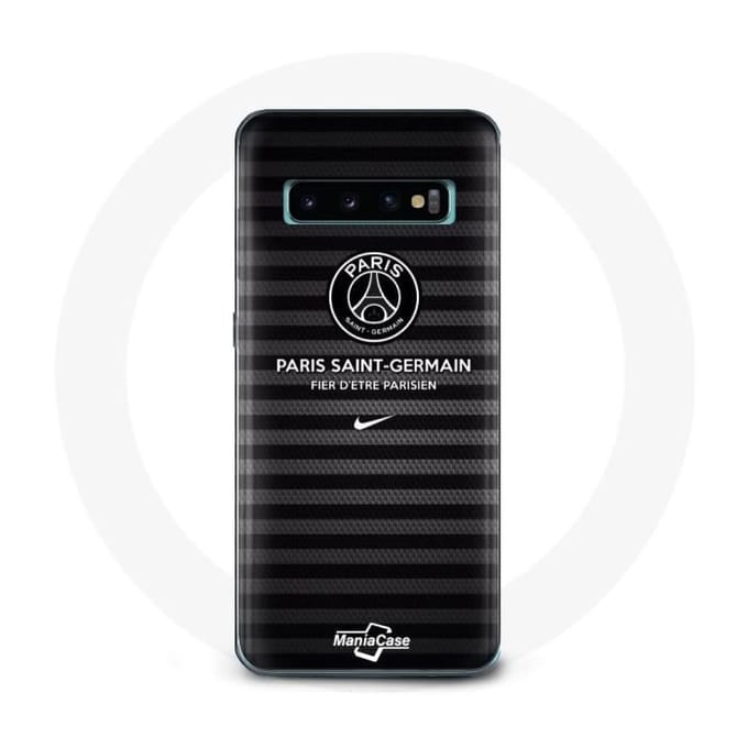 Coque - Paris Saint Germain - Samsung Galaxy S10 Plus - Noir - Souple - Sportif