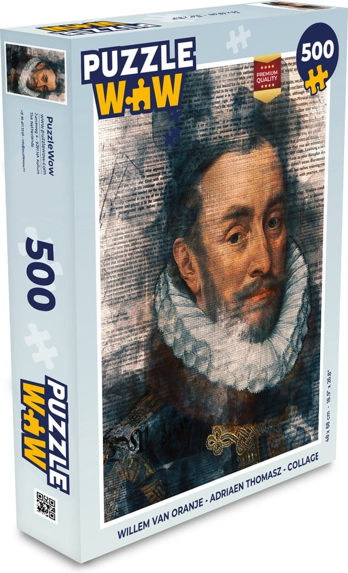 Puzzel Willem van Oranje - Adriaen Thomasz - Collage - Legpuzzel - Puzzel 500 stukjes