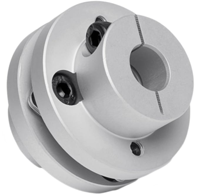 Dailygoods- Membraankoppeling flexibele flens - Aluminium 34 mm - Roestvrij staal - CNC-machine - 3D-printer - Hoog draaimoment - Askoppeling