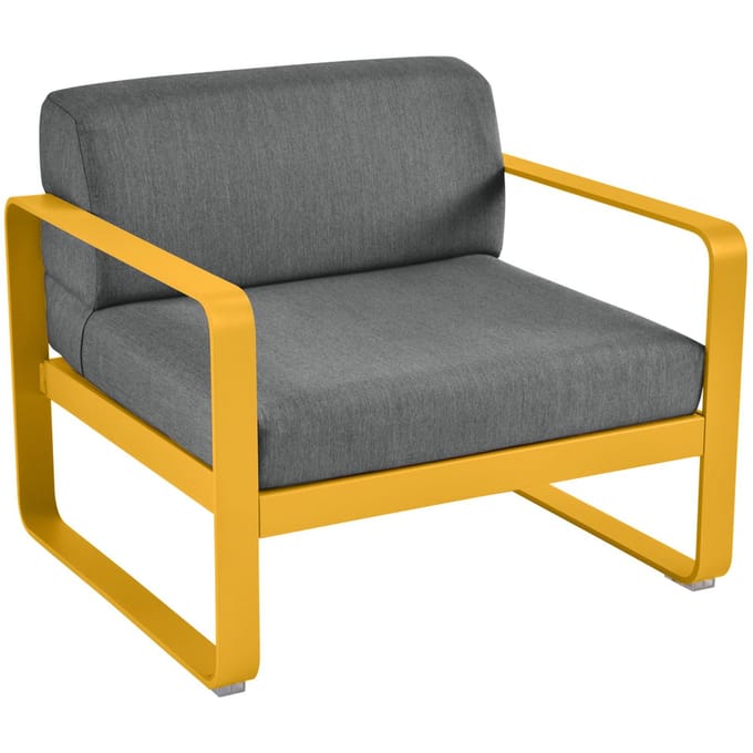 Fermob BELLEVIE fauteuil - C6 Honing structuur - A3 grafietgrijs