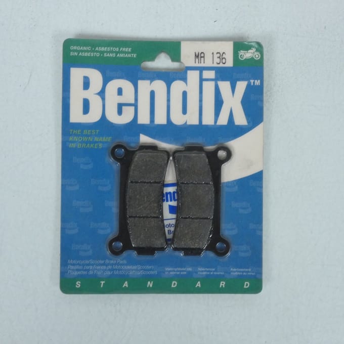 Plaquette de frein AR Bendix MA136 pour moto Beta 240 Zero 1992 Neuf