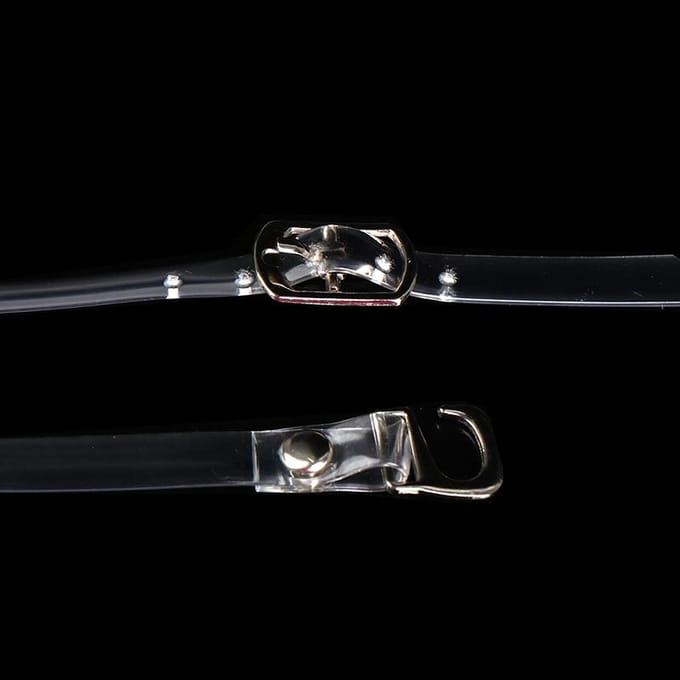 1 Paar Schoenaccessoires Onzichtbare Elastische Siliconen Transparante Veters Bandjes black