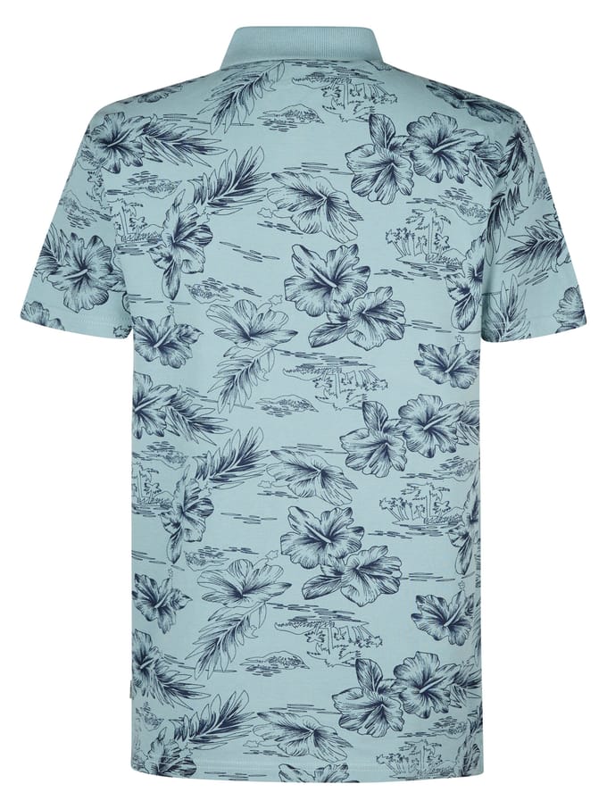 Petrol Industries - Heren Piqué Polo Shellway - Blauw - Maat S
