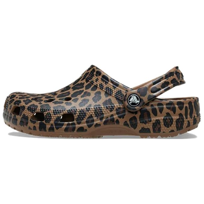 Crocs Dames Classic Clog 'Leopard' 36-37 black