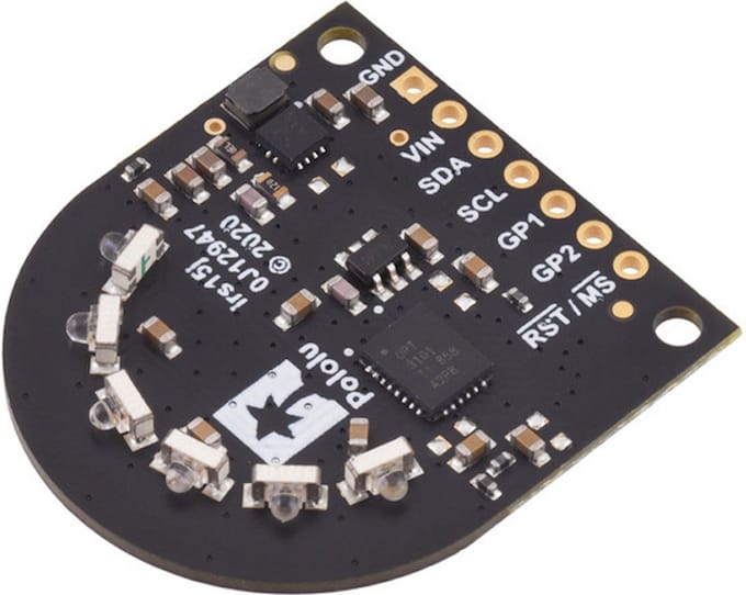 3-Channel Wide FOV Time-of-Flight Distance Sensor Using OPT3101 Pololu 3412