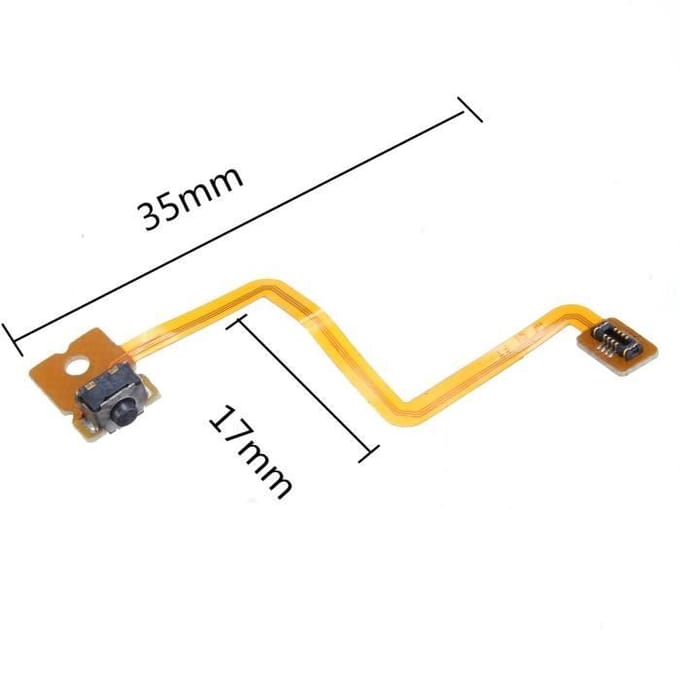 Épaule Gauche Bouton Droit Avec Flex Câble pour Nintendo 3DS Réparation L / R Commutateur