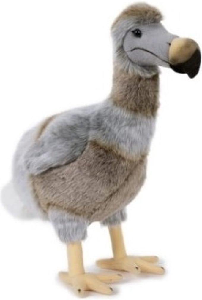 Semo Knuffeldier Dodo - pluche knuffel - bruin/grijze - 38 cm - vogel knuffel