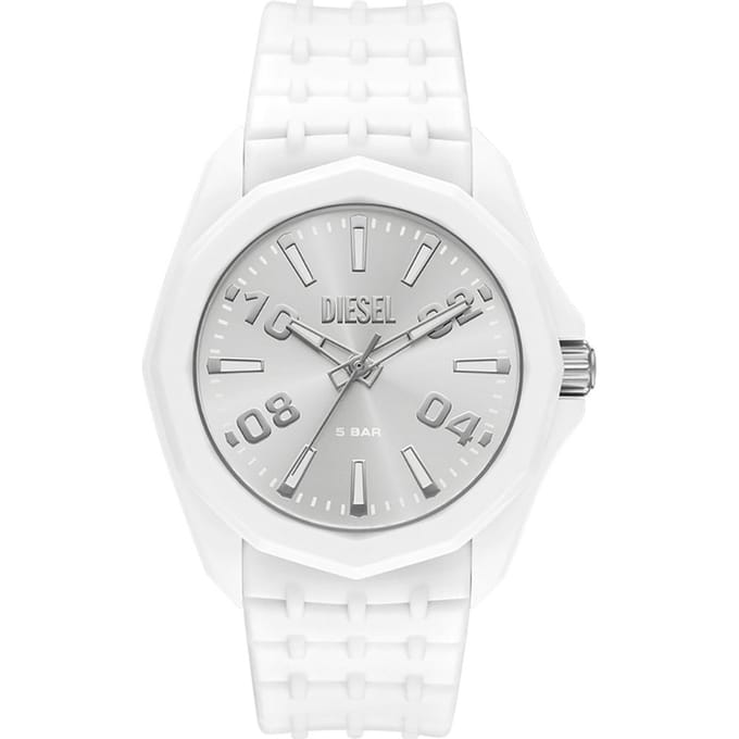 Diesel Stinger 3-Hand Mannen Horloge 44 mm - Wit